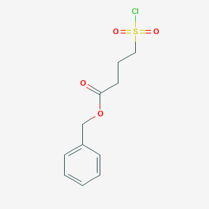 molecular formula C11H13ClO4S B8637919 Benzyl 4-(chlorosulfonyl)butanoate CAS No. 147363-47-1