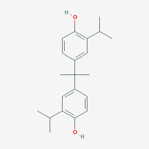 molecular formula C21H28O2 B086380 2,2-Bis(4-hydroxy-3-isopropylphenyl)propane CAS No. 127-54-8