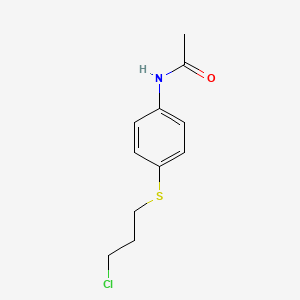 molecular formula C11H14ClNOS B8638102 N-{4-[(3-Chloropropyl)sulfanyl]phenyl}acetamide CAS No. 78234-11-4