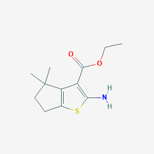 Ethyl 2-amino-4,4-dimethyl-5,6-dihydro-4H-cyclopenta[b]thiophene-3-carboxylate
