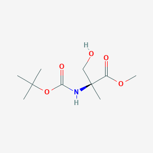 (S)-methyl 2-((tert-butoxycarbonyl)amino)-3-hydroxy-2-methylpropanoate