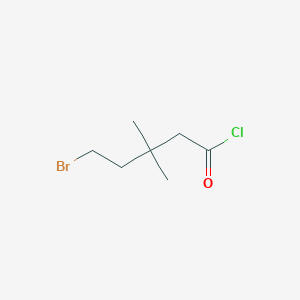 5-Bromo-3,3-dimethylpentanoyl chloride