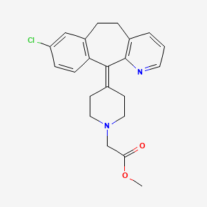 methyl-[4-{8-chloro-5,6-dihydro-11H-benzo[5,6]cyclohepta[1,2-b]pyridin-11-ylidene}-piperidin-1-yl]acetate