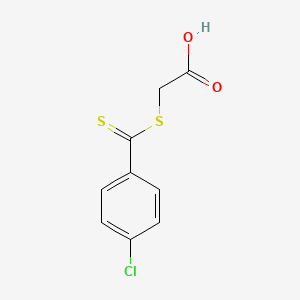 molecular formula C9H7ClO2S2 B8638250 S-[p-Chlorothiobenzoyl]thioglycolic acid CAS No. 38204-36-3