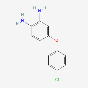 molecular formula C12H11ClN2O B8638257 1,2-Diamino-4-(p-chlorophenoxy)-benzene 
