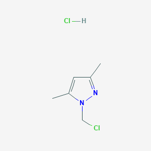 1-(chloromethyl)-3,5-dimethyl-1H-pyrazole hydrochloride