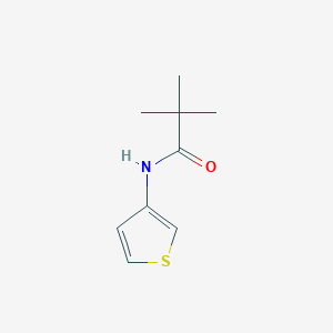 molecular formula C9H13NOS B8638295 N-(thiophen-3-yl)pivalamide 