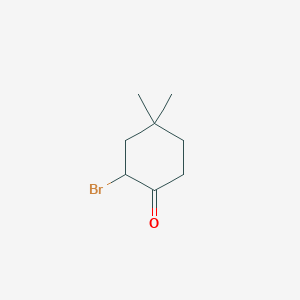 molecular formula C8H13BrO B8638299 2-Bromo-4,4-dimethylcyclohexanone 