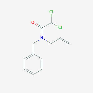 molecular formula C12H13Cl2NO B8638332 Acetamide, 2,2-dichloro-N-(phenylmethyl)-N-2-propenyl- CAS No. 61219-91-8