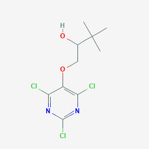 3,3-Dimethyl-1-(2,4,6-trichloro-pyrimidin-5-yloxy)-butan-2-ol