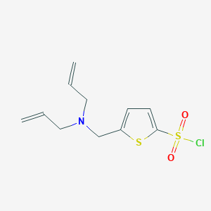 molecular formula C11H14ClNO2S2 B8638370 5-Diallylaminomethyl-thiophene-2-sulfonyl chloride CAS No. 332082-90-3