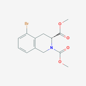Dimethyl (3R)-5-bromo-3,4-dihydro-1H-isoquinoline-2,3-dicarboxylate