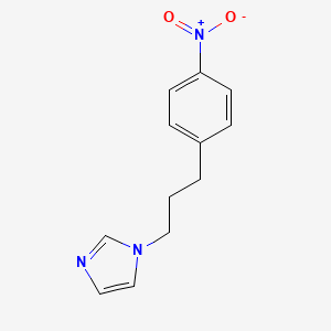 molecular formula C12H13N3O2 B8638854 1-[3-(4-Nitrophenyl)propyl]imidazole CAS No. 61292-87-3