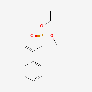 molecular formula C13H19O3P B8639012 alpha-(Diethoxyphosphorylmethyl)styrene CAS No. 51876-00-7