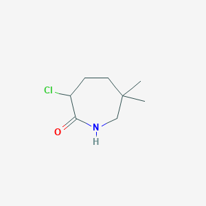 3-Chloro-6,6-dimethylazepan-2-one