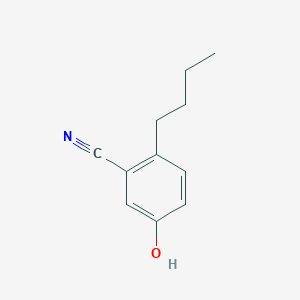 molecular formula C11H13NO B8639264 2-butyl-5-hydroxyBenzonitrile 