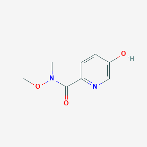molecular formula C8H10N2O3 B8639277 5-hydroxy-N-methoxy-N-methylpicolinamide 