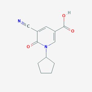 5-Cyano-1-cyclopentyl-6-oxo-1,6-dihydropyridine-3-carboxylic acid
