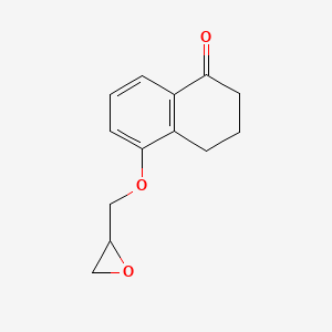 molecular formula C13H14O3 B8639373 3,4-Dihydro-5-[(2S)-oxiranylmethoxy]-1(2H)-naphthalenone 