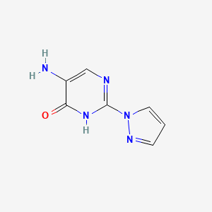 5-amino-2-(1H-pyrazol-1-yl)pyrimidin-4-ol