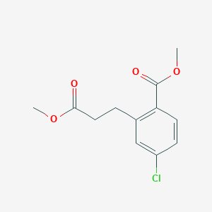 Methyl 4-chloro-2-(3-methoxy-3-oxopropyl)benzoate