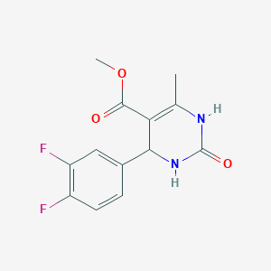 molecular formula C13H12F2N2O3 B8639568 methyl 4-(3,4-difluorophenyl)-6-methyl-2-oxo-3,4-dihydro-1H-pyrimidine-5-carboxylate 