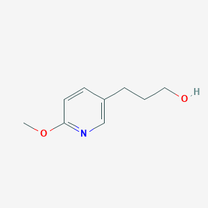 molecular formula C9H13NO2 B8639634 3-(6-Methoxypyridin-3-yl)propan-1-ol 