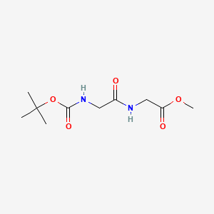 molecular formula C10H18N2O5 B8639656 methyl N-(tert-butoxycarbonyl)glycylglycinate 