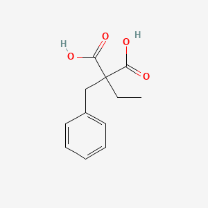 molecular formula C12H14O4 B8639770 PROPANEDIOICACID,2-ETHYL-2-(PHENYLMETHYL)- 