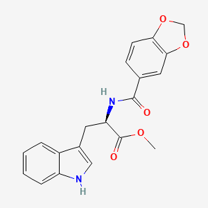 methyl (2R)-2-(1,3-benzodioxole-5-carbonylamino)-3-(1H-indol-3-yl)propanoate
