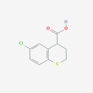 6-chloro-3,4-dihydro-2H-1-benzothiopyran-4-carboxylic acid