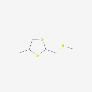 4-Methyl-2-[(methylsulfanyl)methyl]-1,3-dithiolane