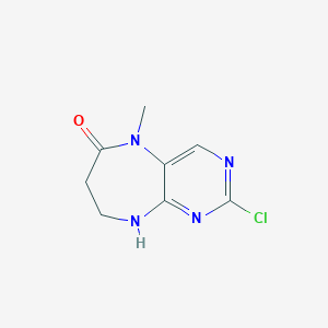 2-Chloro-5-methyl-5,7,8,9-tetrahydro-6H-pyrimido[4,5-b][1,4]diazepin-6-one