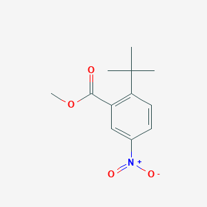 molecular formula C12H15NO4 B8639883 Methyl 2-tert-butyl-5-nitrobenzoate 