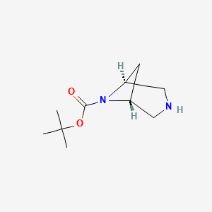 molecular formula C10H18N2O2 B8639936 tert-butyl (1R,5S)-3,6-diazabicyclo[3.1.1]heptane-6-carboxylate 