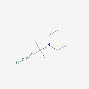 molecular formula C9H17N B8639946 N,N-diethyl-2-methylbut-3-yn-2-amine 