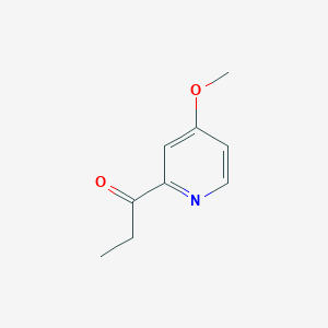 molecular formula C9H11NO2 B8640026 1-(4-Methoxy-2-pyridinyl)-1-propanone 