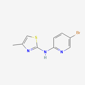 molecular formula C9H8BrN3S B8640110 N-(5-bromopyridin-2-yl)-4-methyl-1,3-thiazol-2-amine 