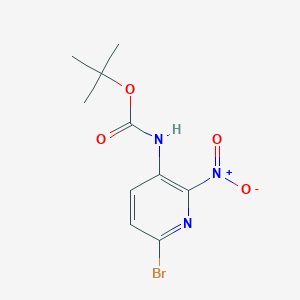 molecular formula C10H12BrN3O4 B8640171 tert-Butyl (6-bromo-2-nitropyridin-3-yl)carbamate CAS No. 1211333-11-7