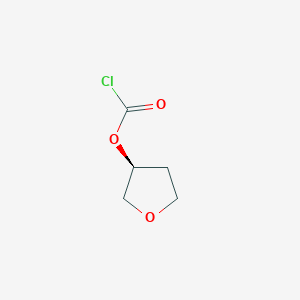 molecular formula C5H7ClO3 B8640200 Carbonochloridic acid, (3S)-tetrahydro-3-furanyl ester 