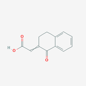 (1-Oxo-3,4-dihydronaphthalen-2(1H)-ylidene)acetic acid
