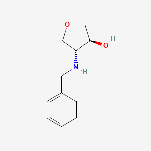 trans-4-(Benzylamino)tetrahydrofuran-3-ol