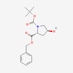 (2R,4R)-2-benzyl 1-tert-butyl 4-hydroxypyrrolidine-1,2-dicarboxylate
