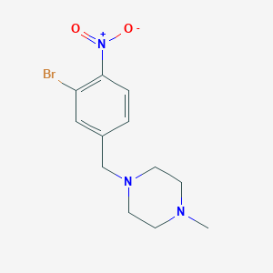 1-(3-Bromo-4-nitrobenzyl)-4-methylpiperazine