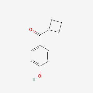 molecular formula C11H12O2 B8640366 Cyclobutyl(4-hydroxyphenyl)methanone 