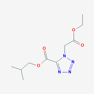 molecular formula C10H16N4O4 B8640380 2-Methylpropyl 1-(2-ethoxy-2-oxoethyl)-1H-tetrazole-5-carboxylate CAS No. 98150-89-1