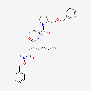 molecular formula C33H47N3O5 B8640398 O-O-Dibenzyl-(-)-actinonin 