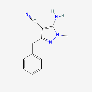 5-amino-3-benzyl-1-methyl-1H-pyrazole-4-carbonitrile