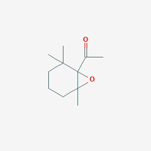 molecular formula C11H18O2 B8640422 1-(2,2,6-Trimethyl-7-oxabicyclo[4.1.0]heptan-1-yl)ethan-1-one CAS No. 58254-13-0