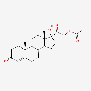 molecular formula C23H30O5 B8640443 Anecortave acetate 